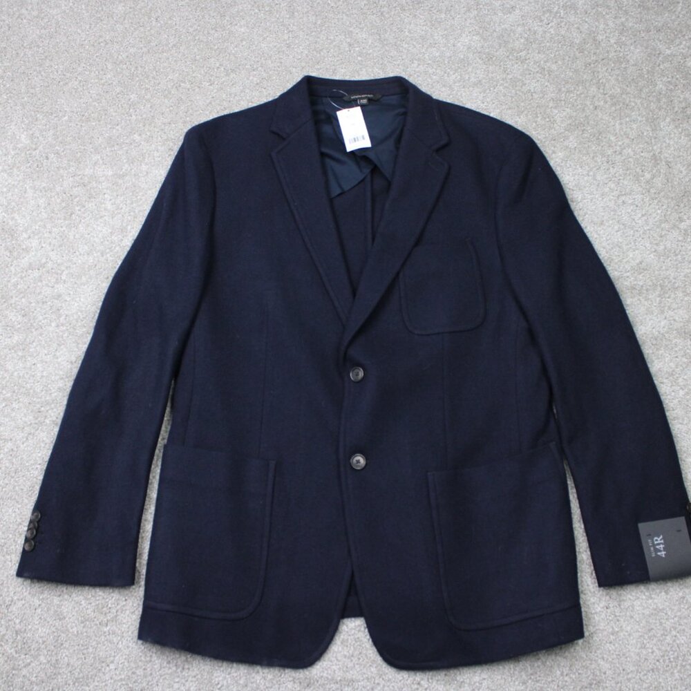 Banana Republic Blazer NWT Mens 44R Blue Mario Bellucci Italian Wool Slim Fit